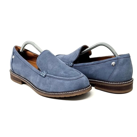 Easy Spirit Jaylin Blue Leather Slip-On Comfort Loafers Shoes Women’s Size 11W - Picture 3 of 12